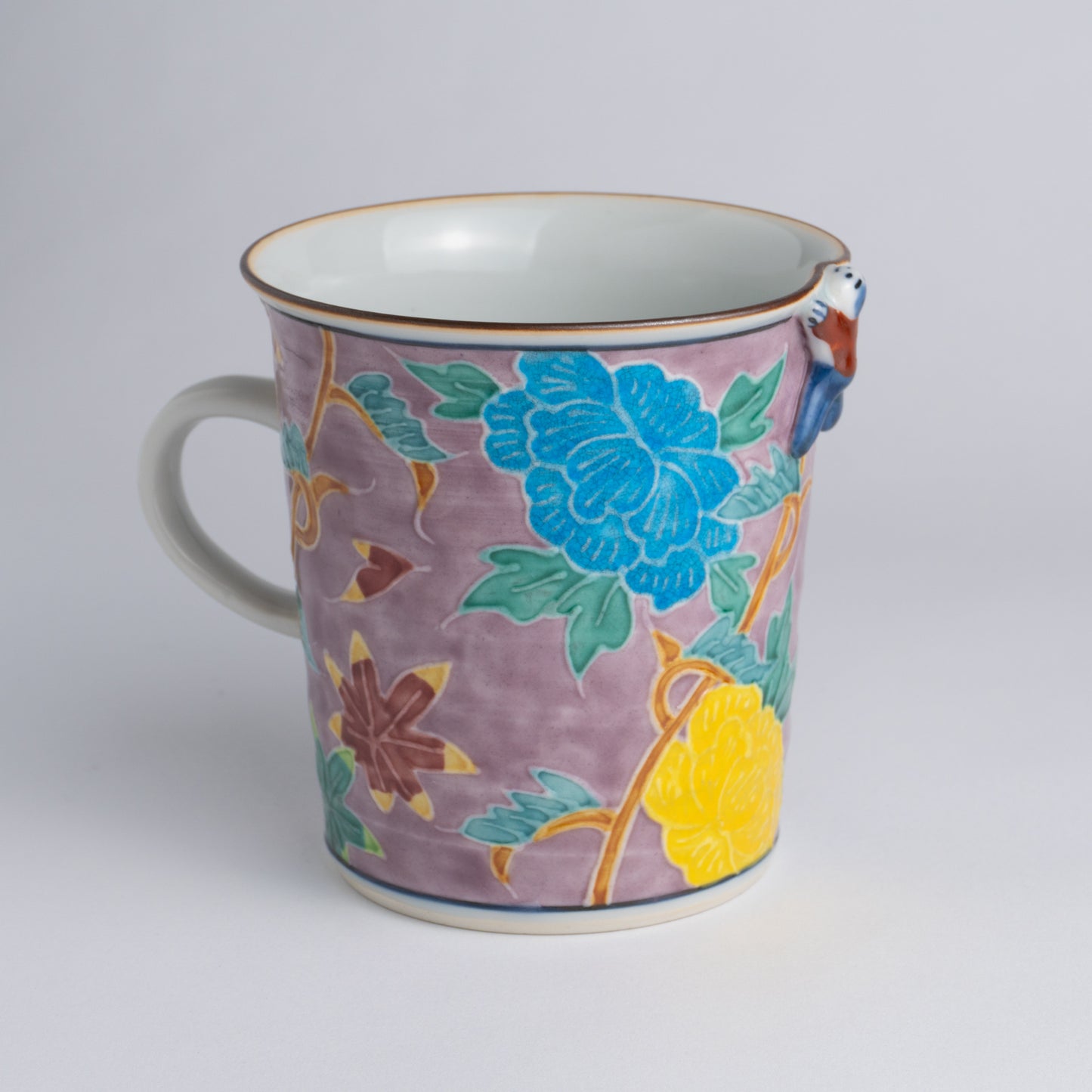 Mug -Purple base Kochi Ikkanjin  Fukiyose "交趾一閑人吹寄"