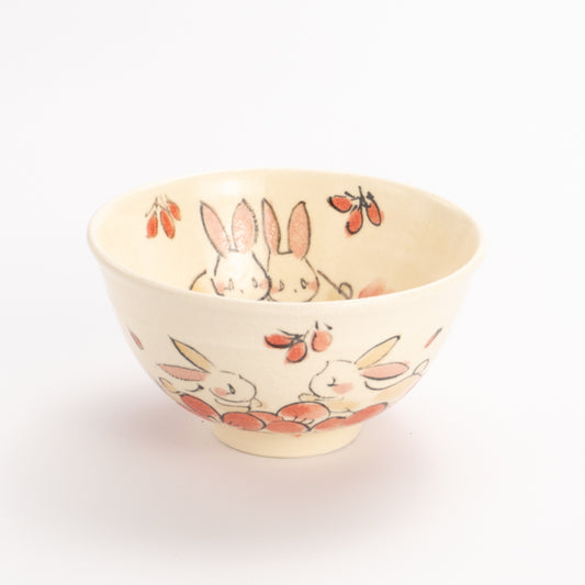 Rice bowl (small) -Friendly rabbit B