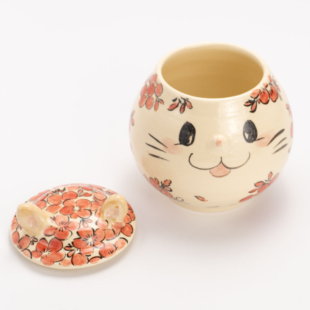 工房咲良 飾り壺 ねこちゃん|京焼・清水焼| – KOTOPOTTER