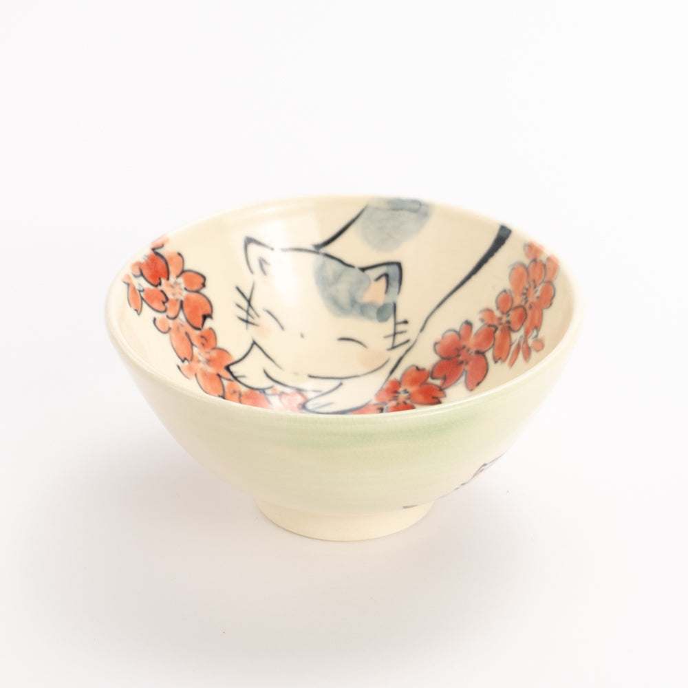 Rice bowl (small) -Good night cat C