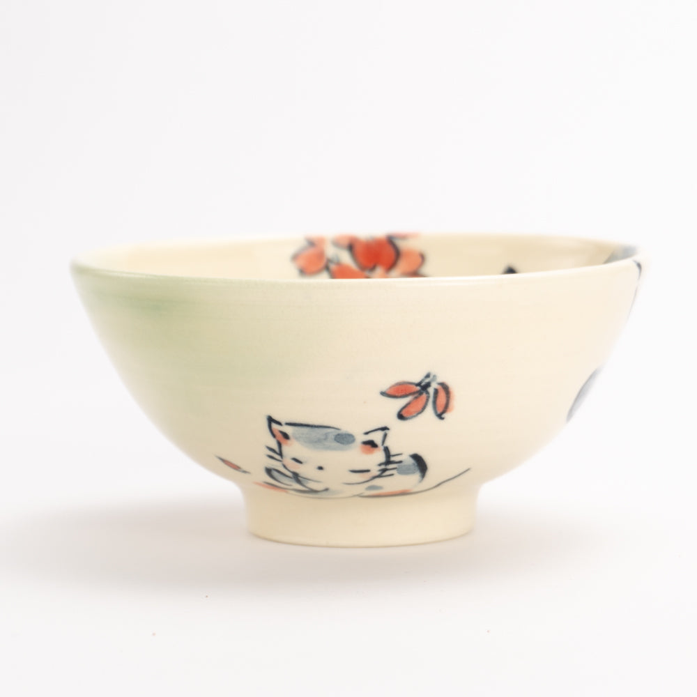 Rice bowl (small) -Good night cat C