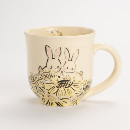 Mug -Friendly rabbits D