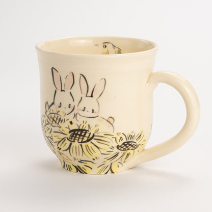 Mug -Friendly rabbits D