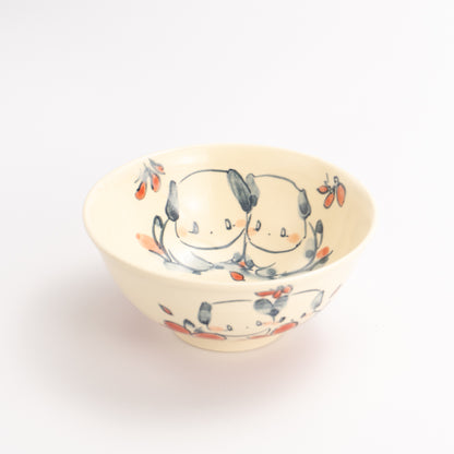 Rice bowl (small) -Friendly dog G