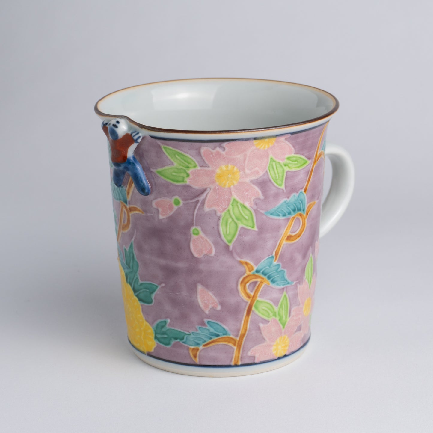 Mug -Purple base Kochi Ikkanjin  Fukiyose "交趾一閑人吹寄"