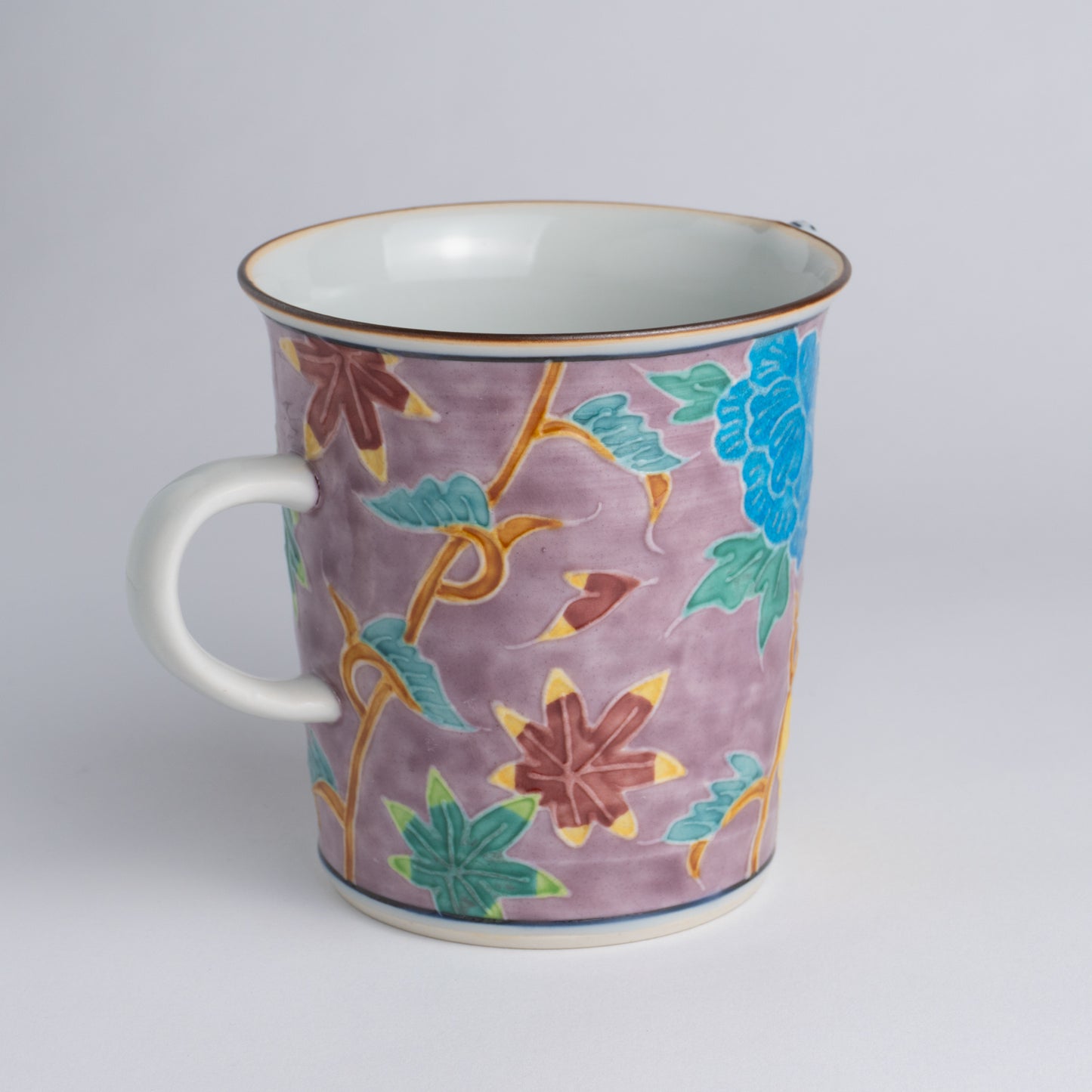 Mug -Purple base Kochi Ikkanjin  Fukiyose "交趾一閑人吹寄"