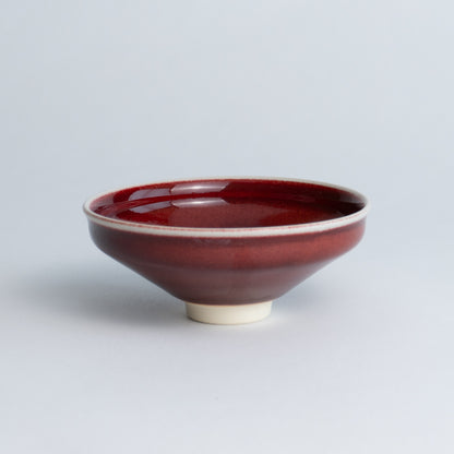 Sake cup　-Cinnabar glaze "辰砂"