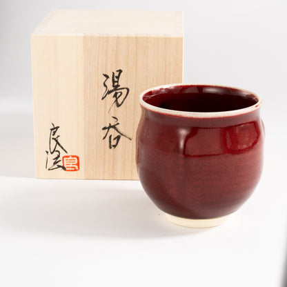 Teacup -Cinnabar glaze"辰砂" A