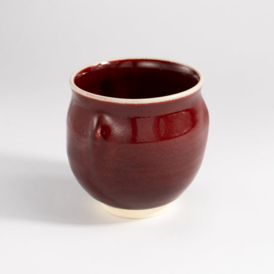 Teacup -Cinnabar glaze"辰砂" A