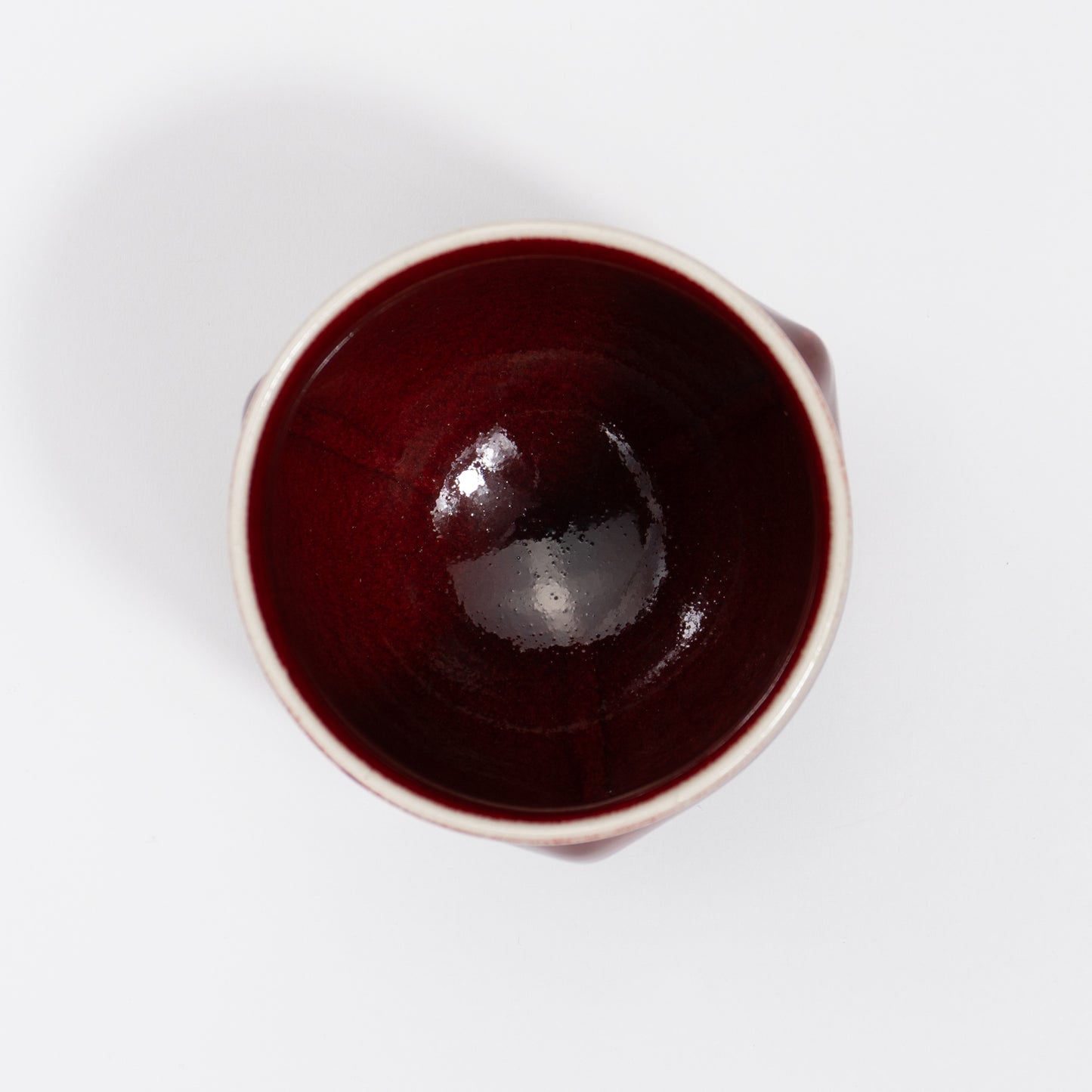 Teacup -Cinnabar glaze"辰砂" A