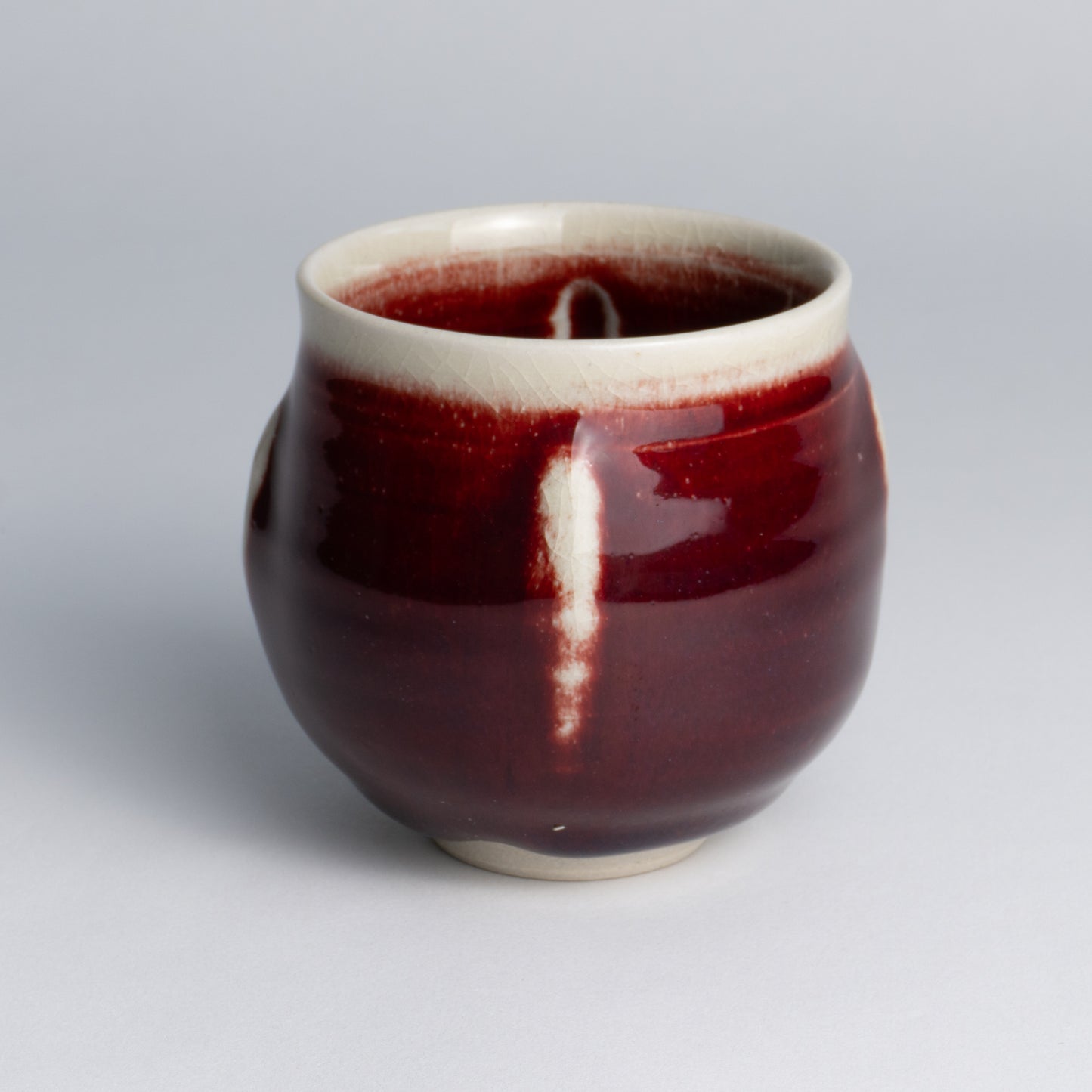 Teacup -Cinnabar glaze"辰砂" B