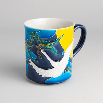 Mug -Crane on a Moonlit Night