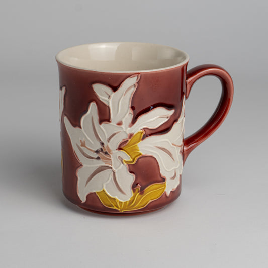 Mug -White Lily Yellow