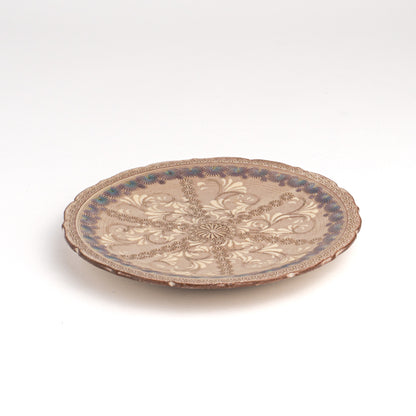 Side plate Shisaikamon"紫彩華紋"   A by Touraku-kiln