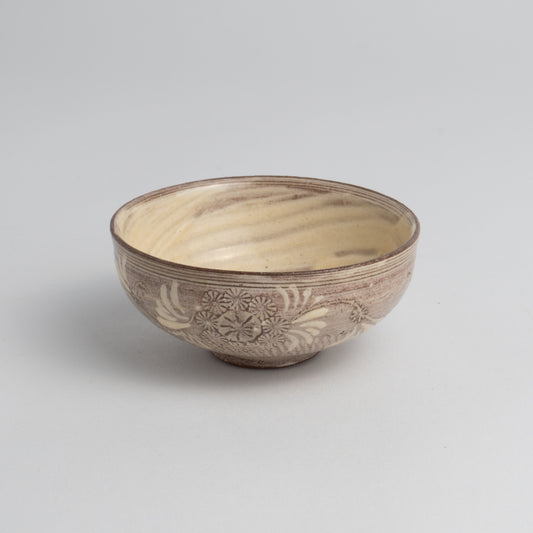 Sake cup Murasaki Mishima"紫三島"