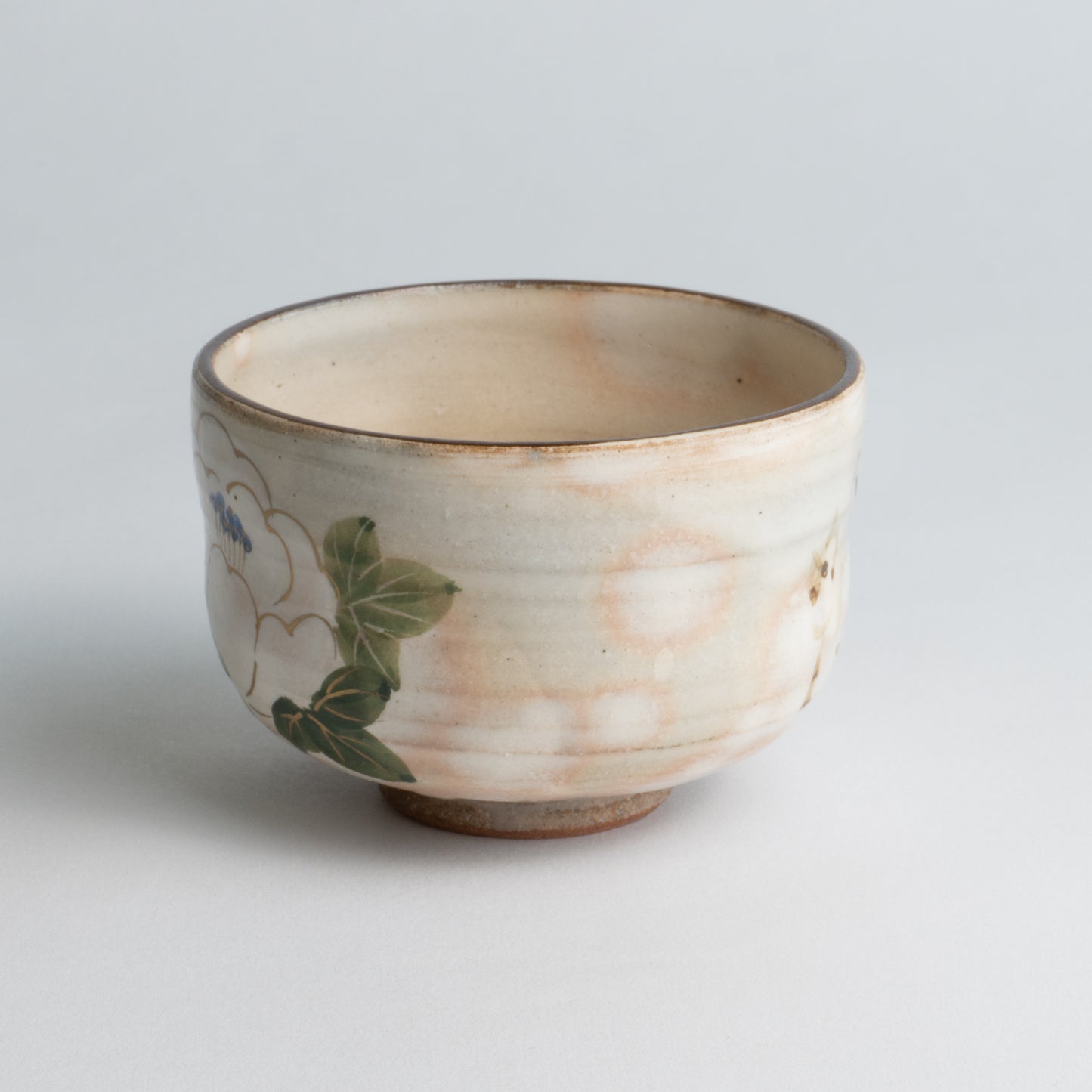 Small teabowl Waka "和歌"  Peony