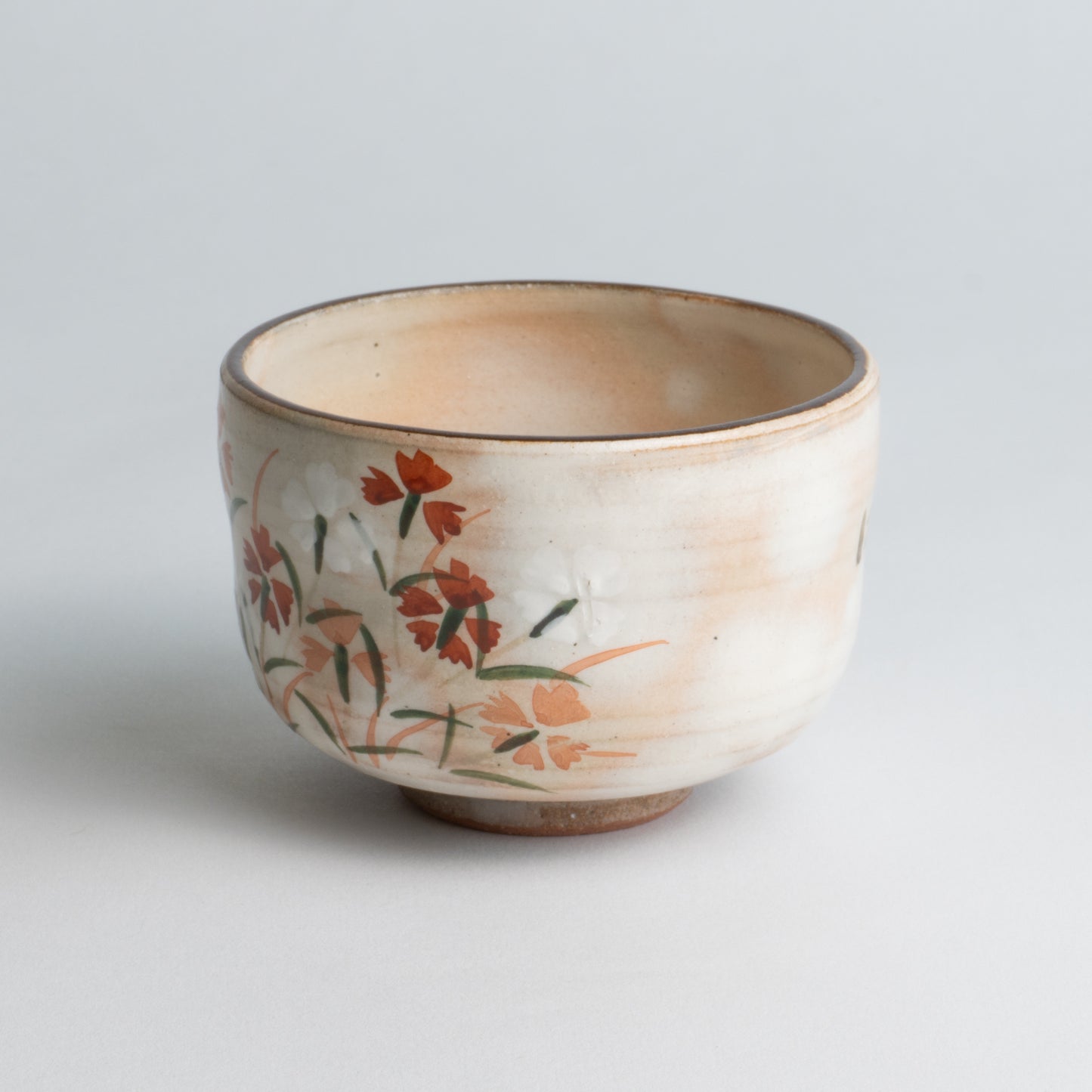 Small teabowl Waka "和歌"  nadeshiko"撫子"