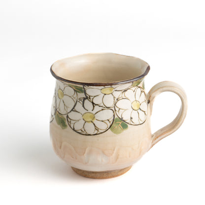 Mug-Chrysanthemum by Shunzan-Kiln