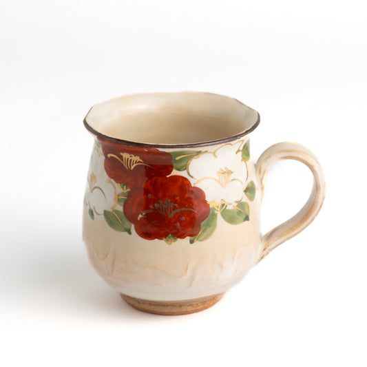 Mug -Camellia by Shunzan-Kiln