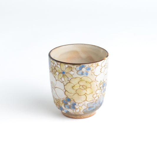 Sippy Cup - Flower Blue by Shunzan-Kiln