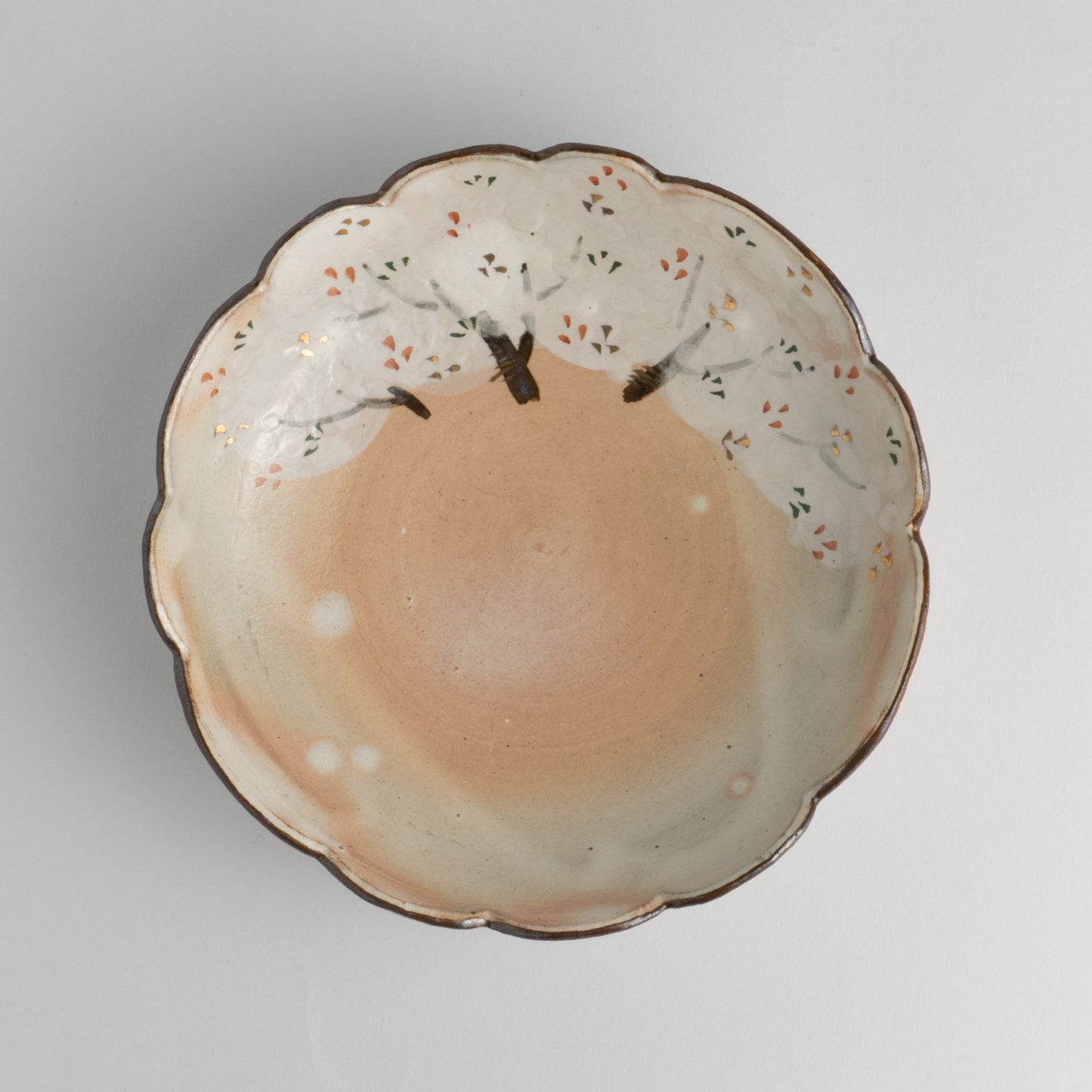 Flower edged bowl  -  Cherry Blossom