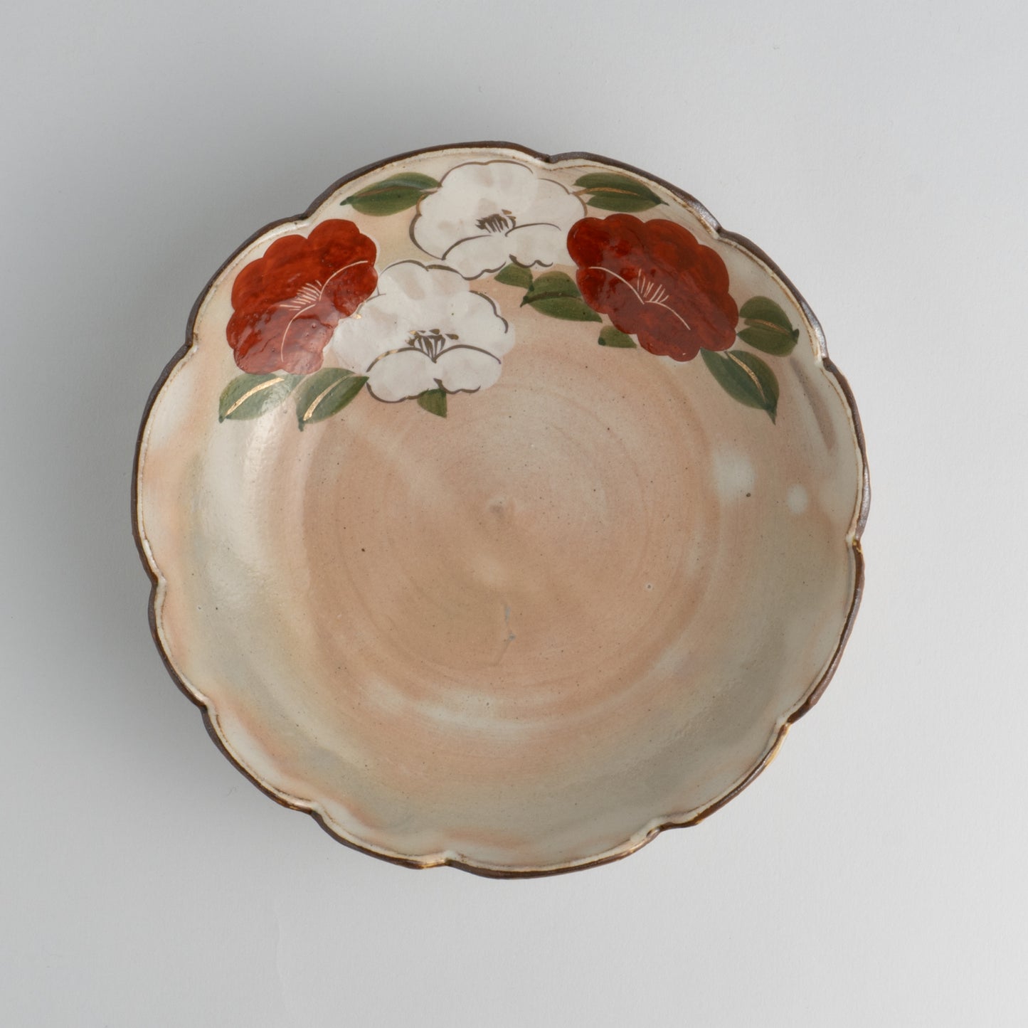 Flower edged bowl  - Camellia