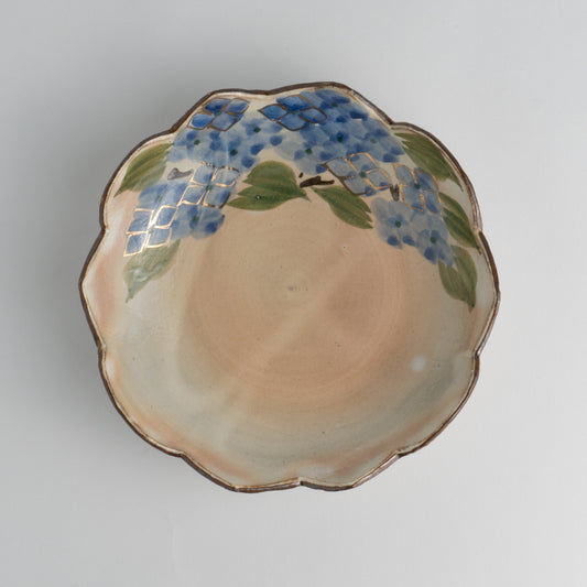 Flower edged bowl  - Hydrangea