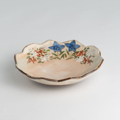 Flower edged bowl  -  Autumn Grass