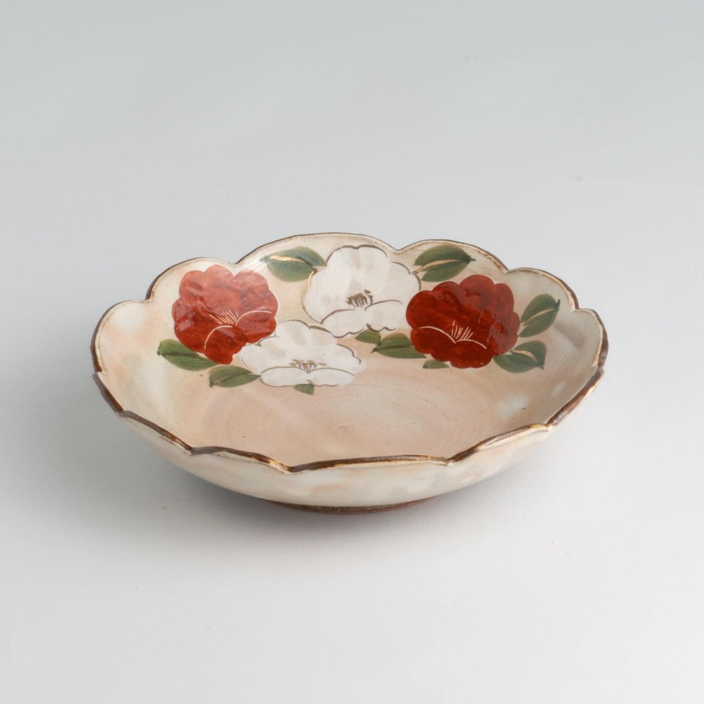 Flower edged bowl  - Camellia