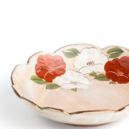 Flower edged bowl  -Camellia by Shunzan-Kiln