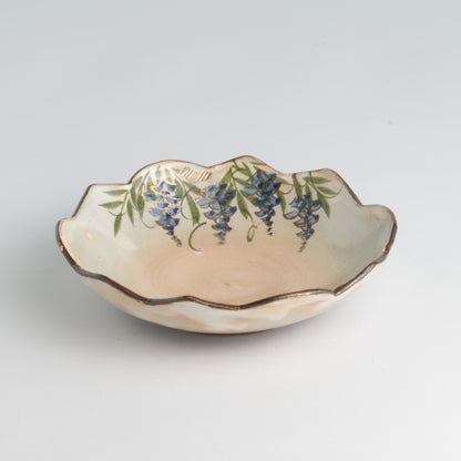 Flower edged bowl  - Wisteria