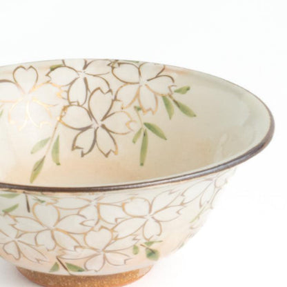 Rice bowl -Sakura by Shunzan-Kiln