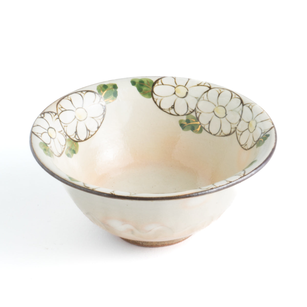 Rice bowl -Chrysanthemum by Shunzan-Kiln