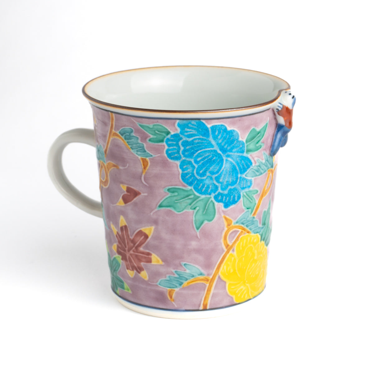 Mug -Purple base Kochi Ikkanjin  Fukiyose "交趾一閑人吹寄"  by Shuhodo