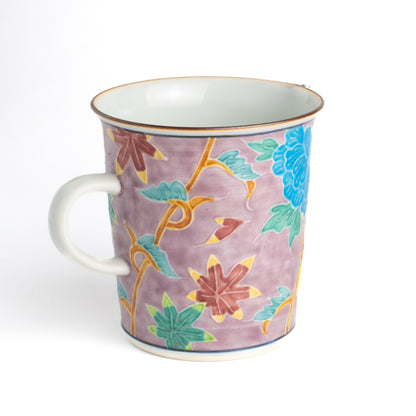 Mug -Purple base Kochi Ikkanjin  Fukiyose "交趾一閑人吹寄"  by Shuhodo