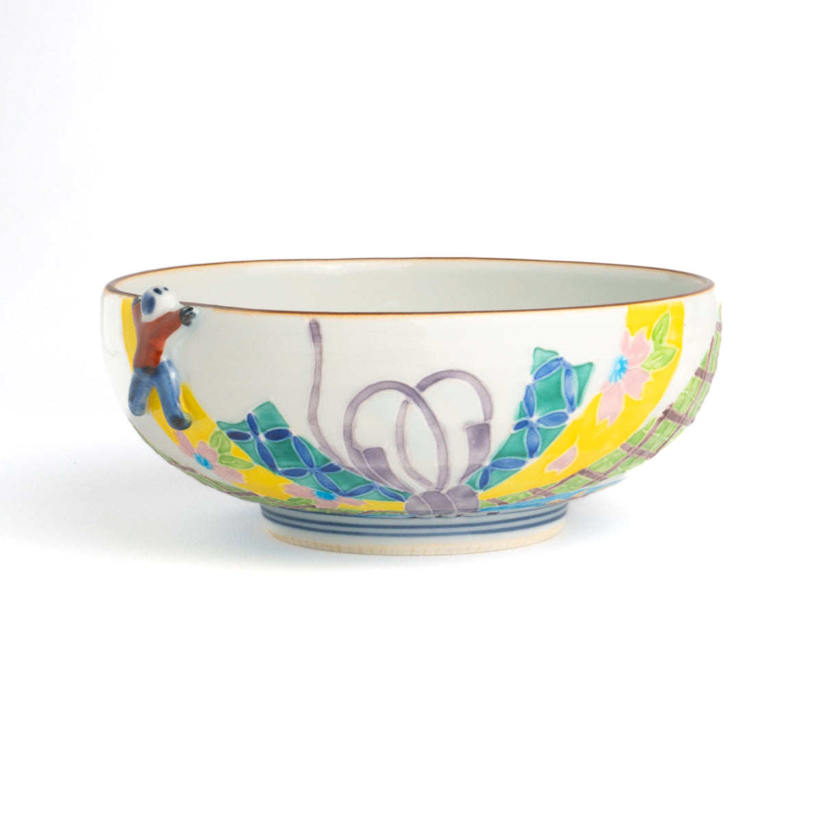 Small bowl- Ikkanjin"一閑人" Kochi"交趾" celebrate ribbon  by Shuhodo