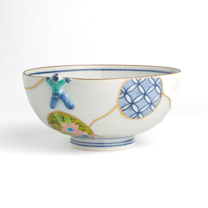 Rice bowl - Ikkanjin "一閑人"   Kintsugi "金継" imitation