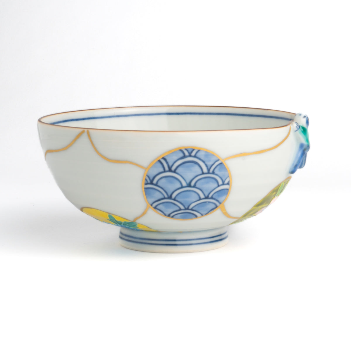 Rice bowl - Ikkanjin "一閑人"   Kintsugi "金継" imitation