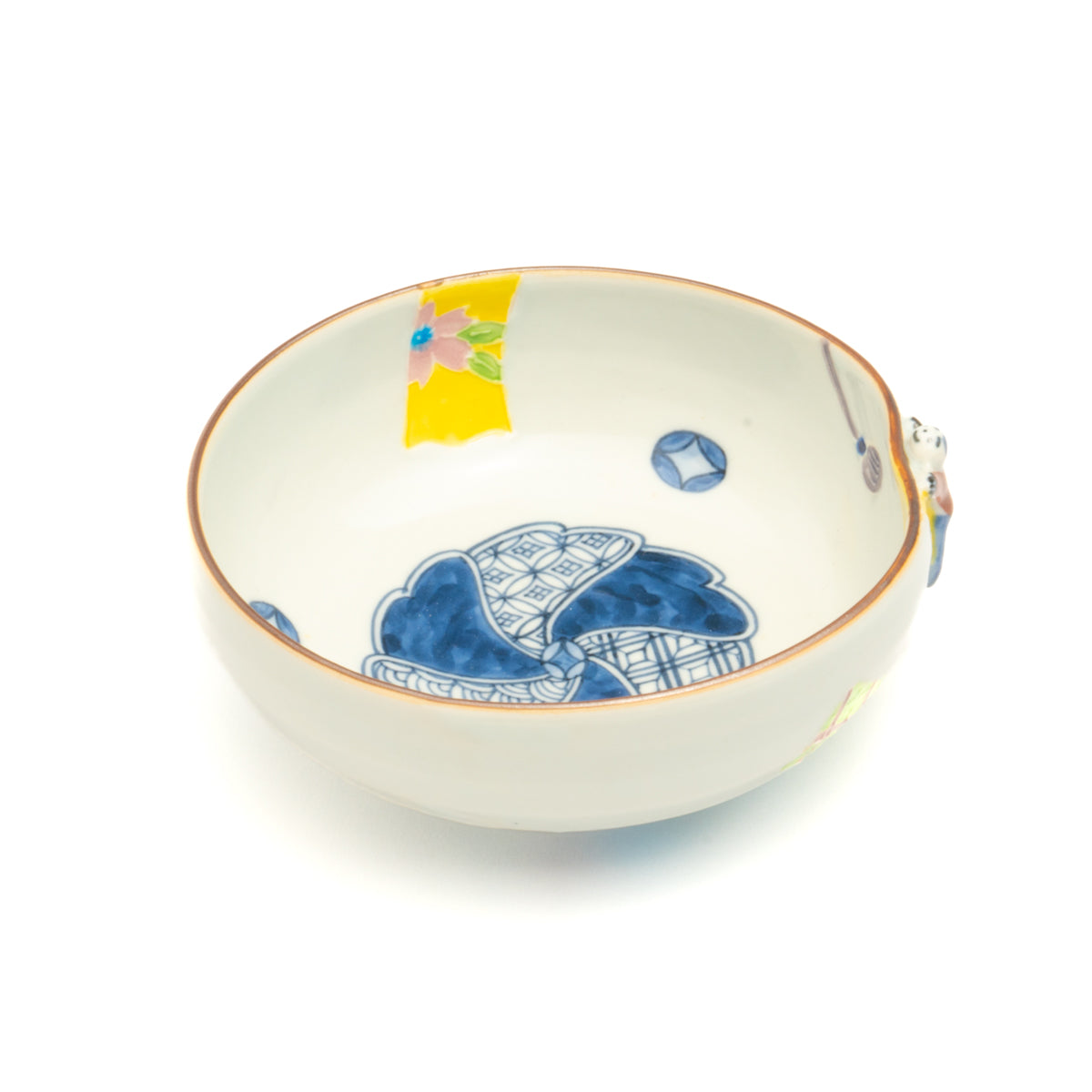 Small bowl- Ikkanjin"一閑人" Kochi"交趾" celebrate ribbon  by Shuhodo