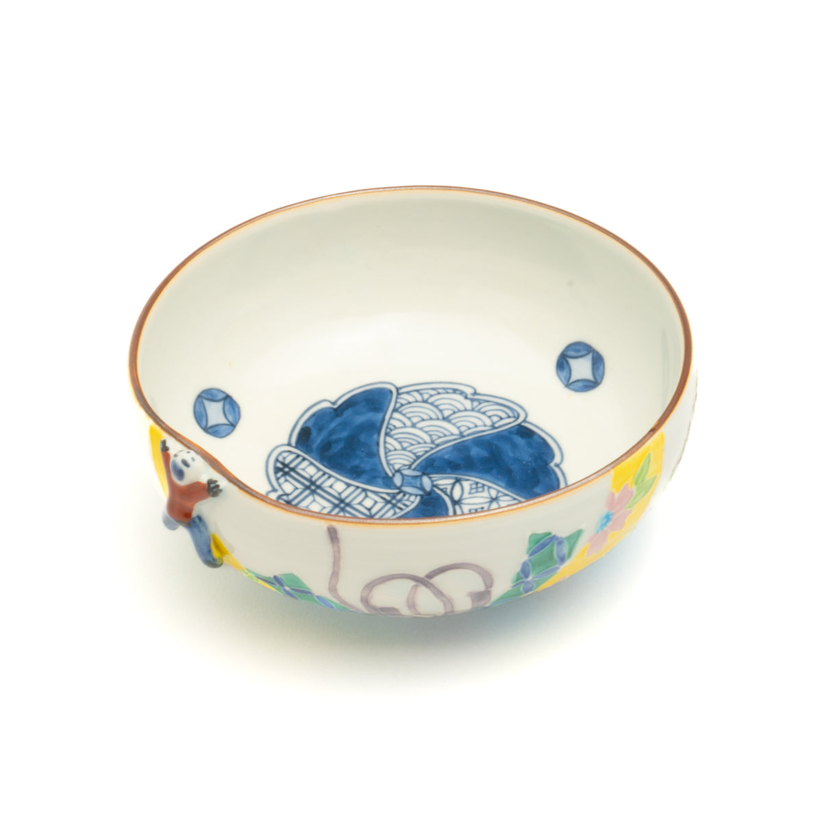 Small bowl- Ikkanjin"一閑人" Kochi"交趾" celebrate ribbon  by Shuhodo