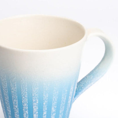 Mug -Glazed Mud Color  Sky Blue by Youtaro Takemura