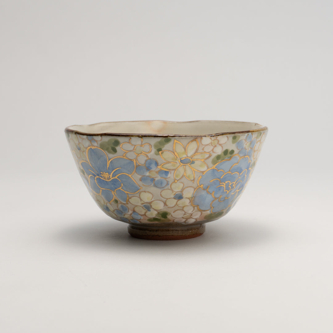 Rice Bowl -Flower Festival Blue