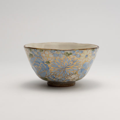 Rice Bowl -Flower Festival Blue