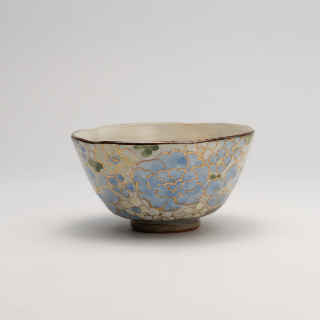 Rice Bowl -Flower Festival Blue