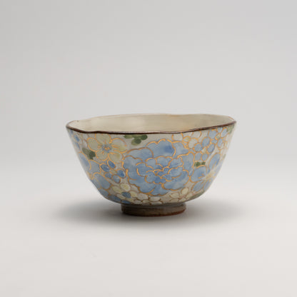 Rice Bowl -Flower Festival Blue