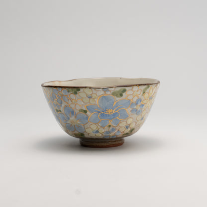 Rice Bowl -Flower Festival Blue