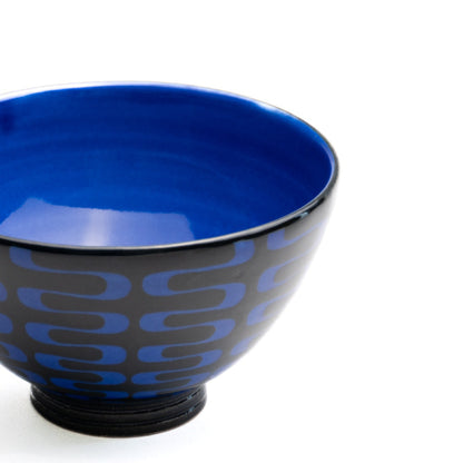 Rice bowl -AMI Cobalt blue by Takunobu Sawada