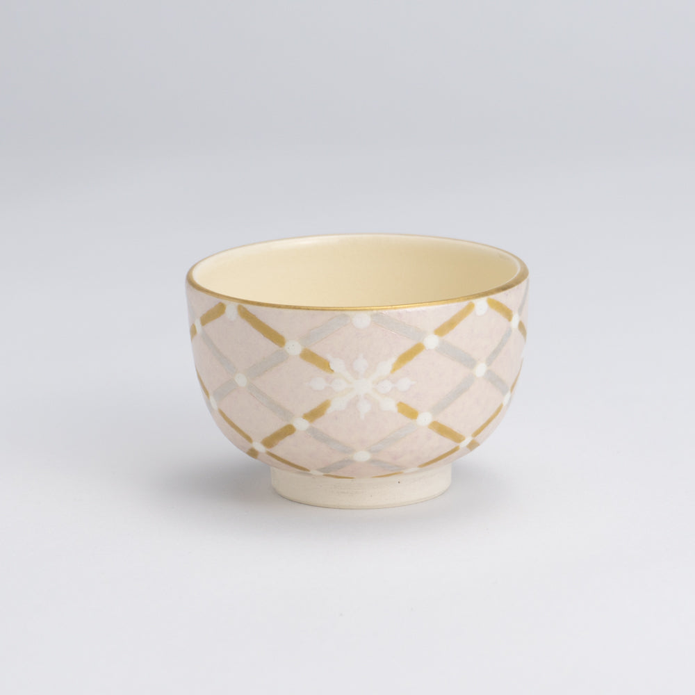 Sakecup- Mica Color Mesh Snowflake  Pink