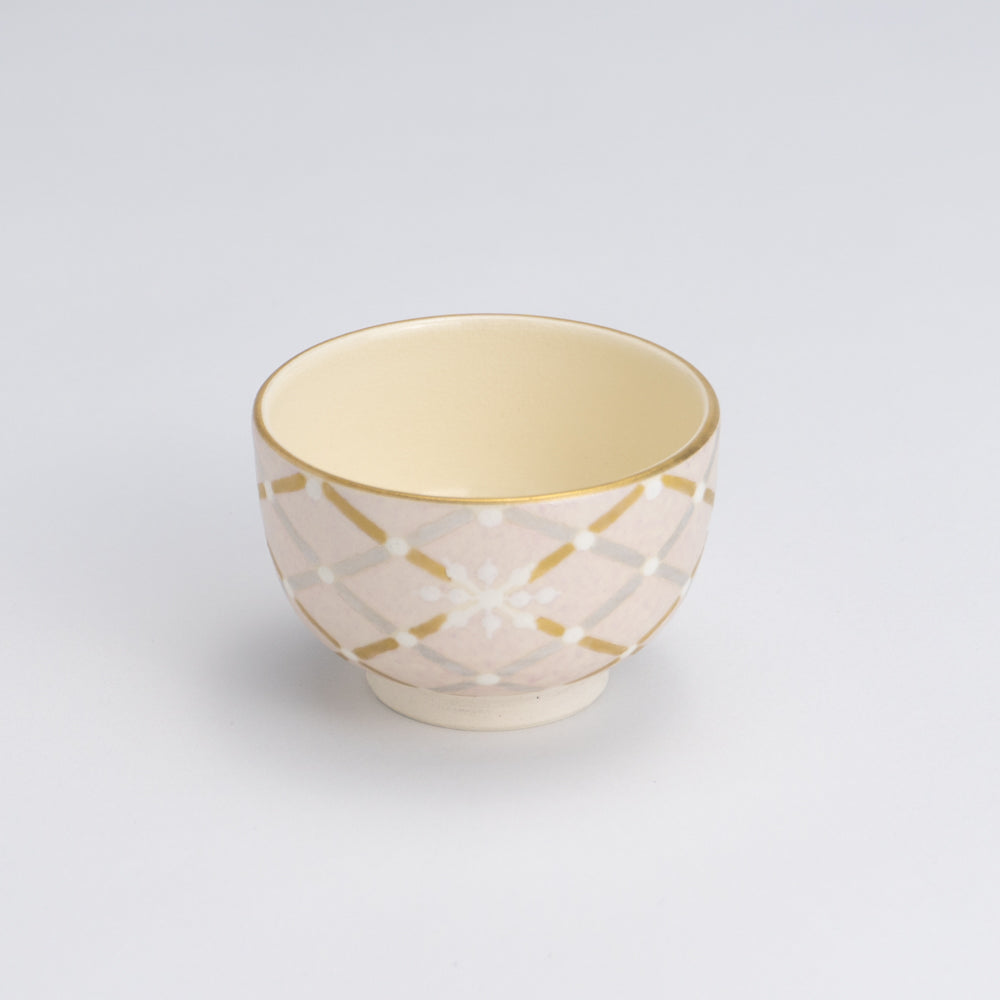 Sakecup- Mica Color Mesh Snowflake  Pink