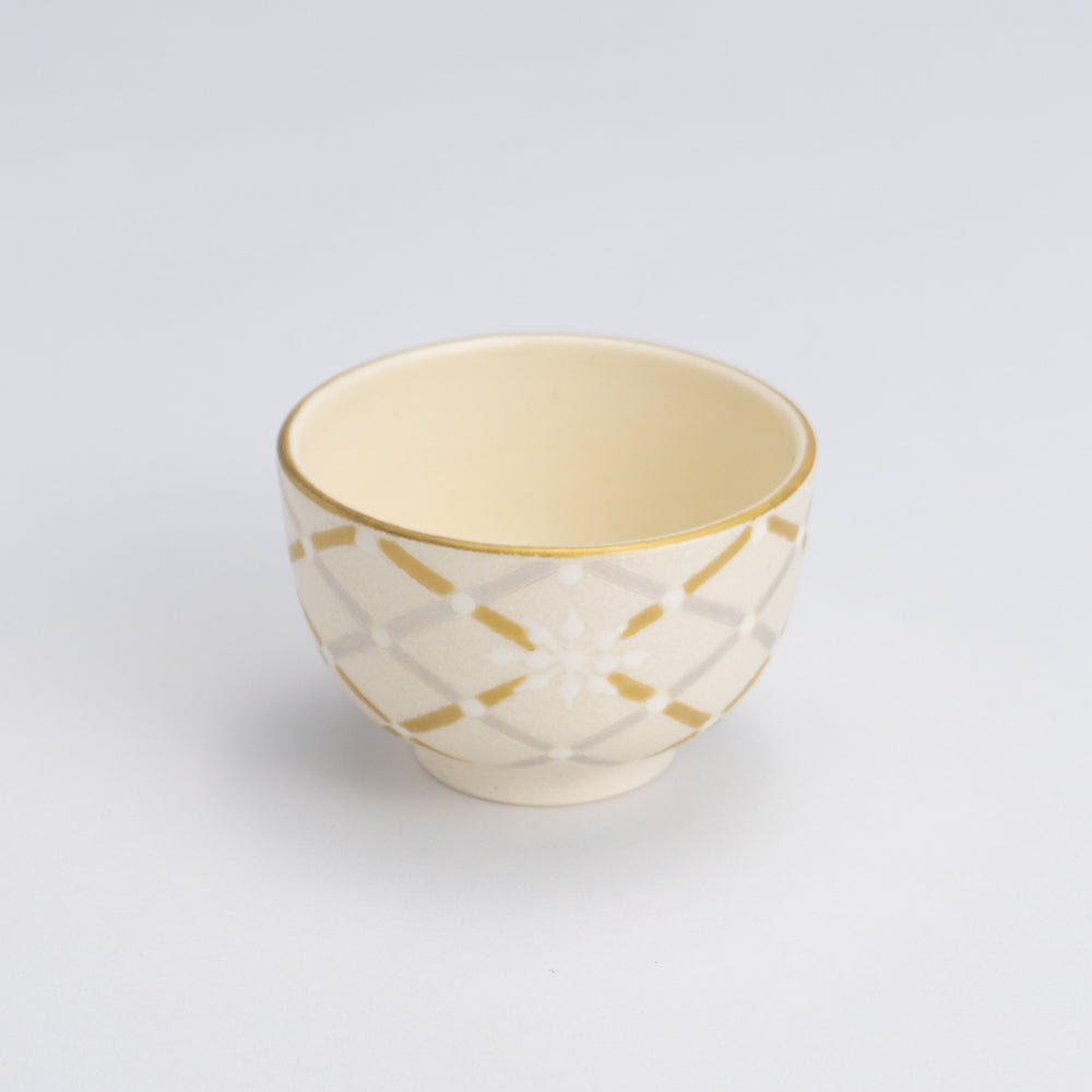 Sakecup- Mica Color Mesh Snowflake  White